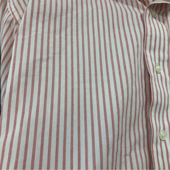 Izod Men’s Striped Long Sleeve Collared Button Up Dress Shirt - Picture 4 of 4